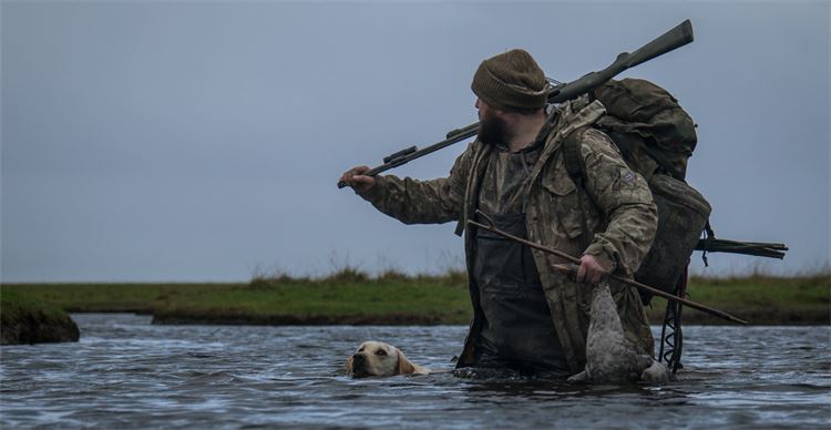 man and dog