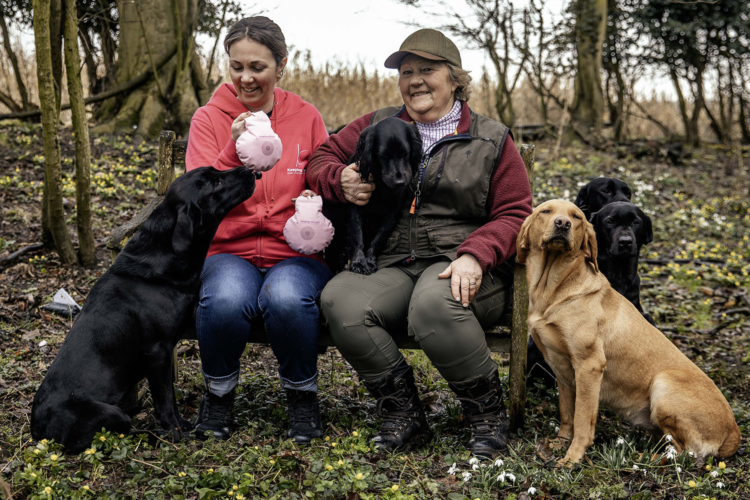Dog trainer raises £2,000 for charity with breast-shaped dummies