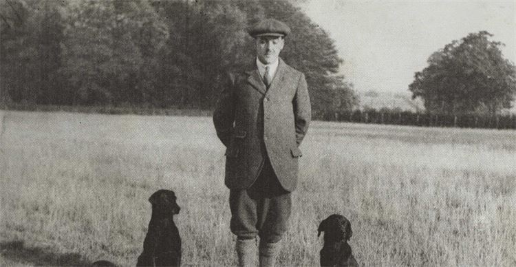 man with his dogs