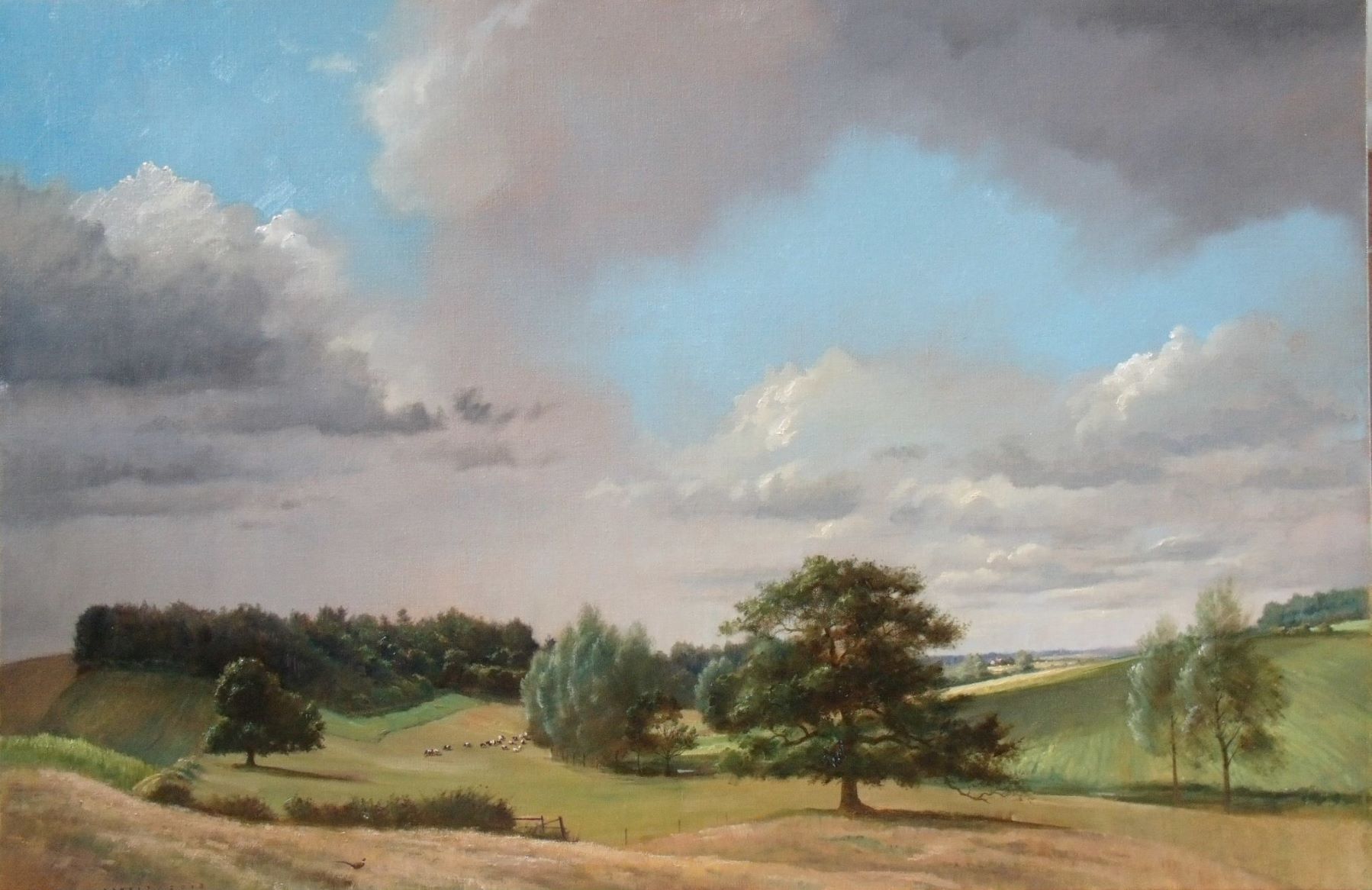 painting of suffolk landscape