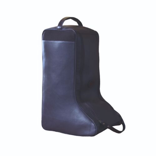 Navy blue leather boot bag from Fine Shooting Accessories